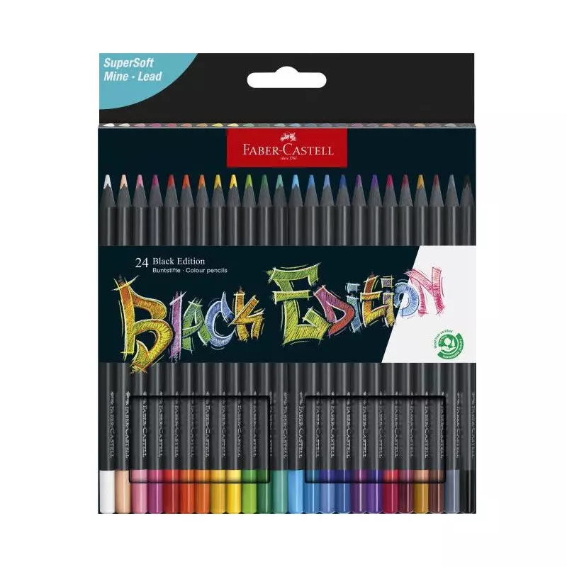 Frabičky Faber Castell Black Edition 24ks Frabičky Faber Castell Black Edition 24ks