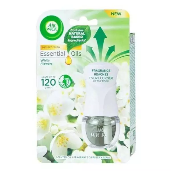 Air Wick elektrický osviežovač + náplň 19 ml Biele kvety