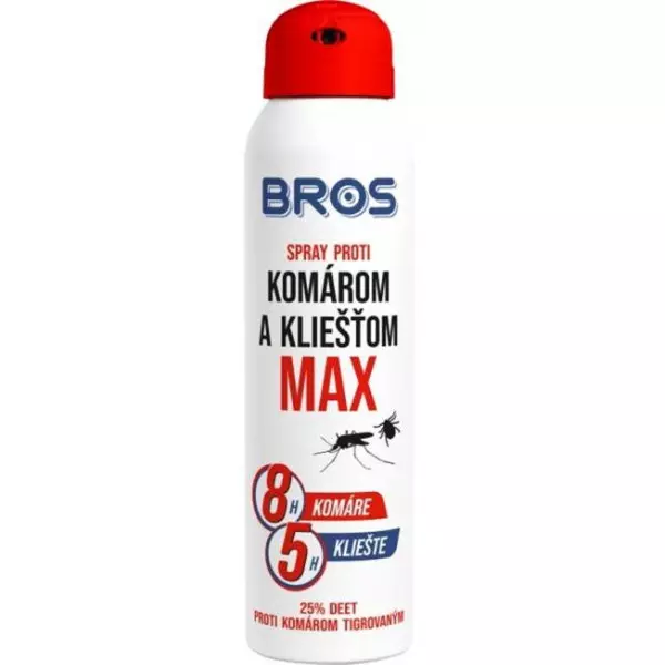BROS sprej proti kliešťom a komárom MAX 90 ml