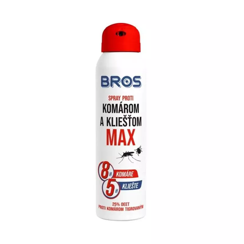 BROS sprej proti kliešťom a komárom MAX 90 ml BROS sprej proti kliešťom a komárom MAX 90 ml
