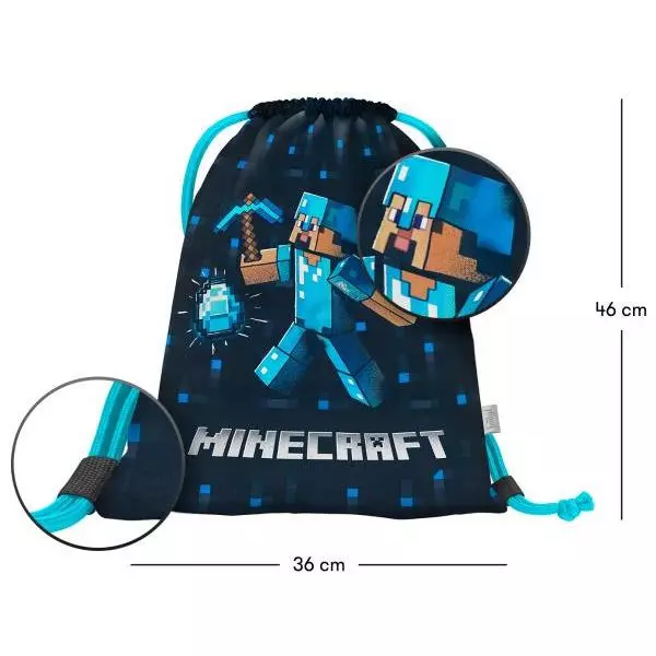 Vrecko BAAGL Minecraft Blue Axe