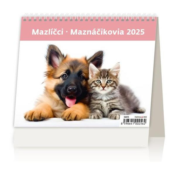 Stolový kalendár riadkový - MiniMax Maznáčikovia 2025