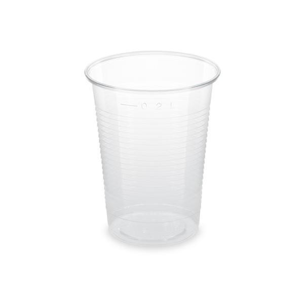 Pohár priehľadný z BIO plastu (PLA) 200 ml (100 ks)