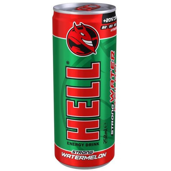 Energetický nápoj Hell Strong Watermelon 250ml