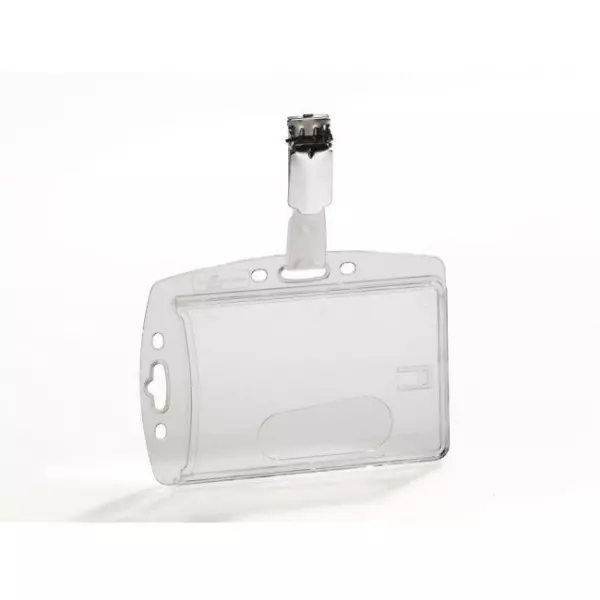 Visačka na plastovú kartu so štipcom DURABLE 85x54mm 25ks