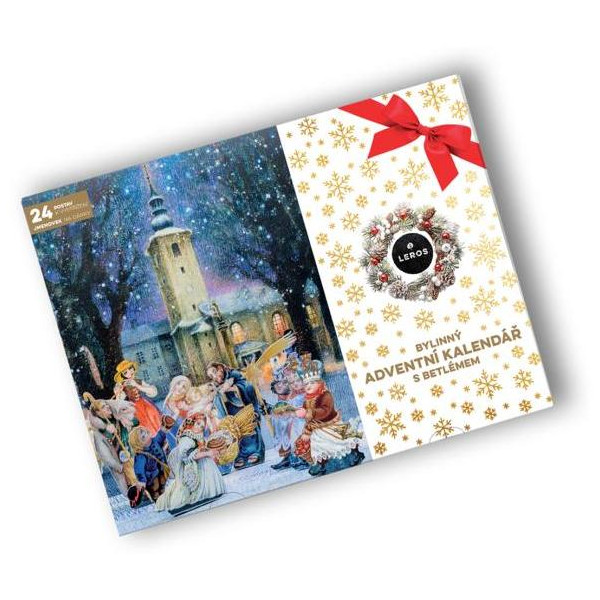 Leros bylinný adventný kalendár s Betlehemom (24 vreciek)