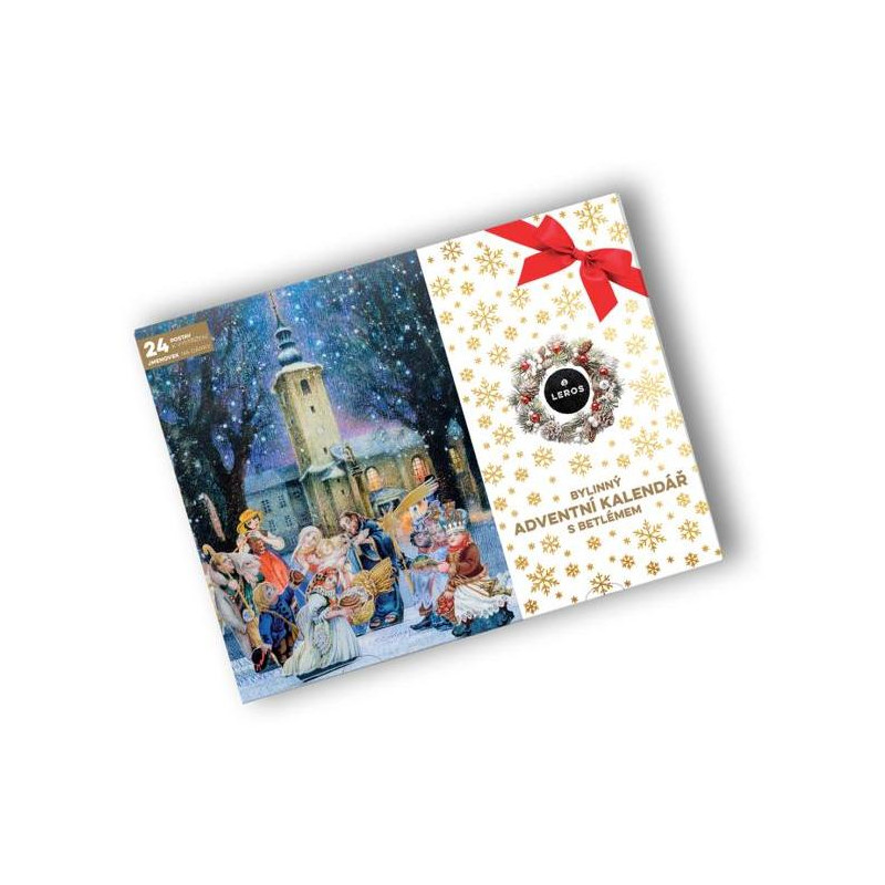 Leros bylinný adventný kalendár s Betlehemom (24 vreciek) Leros bylinný adventný kalendár s Betlehemom (24 vreciek)