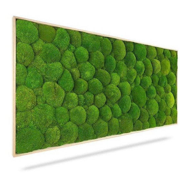 Machový obraz LIGHT, 120x80cm, drevený svetlohnedý rám