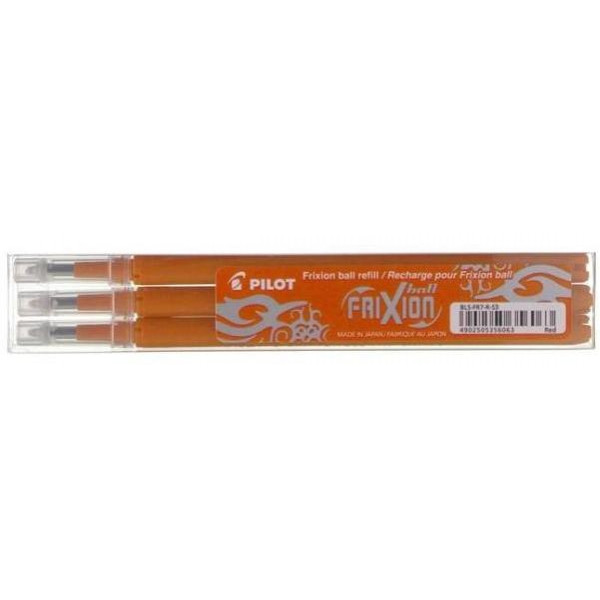 Náhradná náplň do gumovacieho rollera PILOT Frixion 0,7mm oranžová 3ks