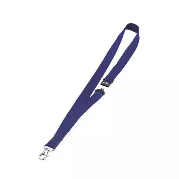 Závesný remienok DURABLE 20 mm so skobou modrý 10ks