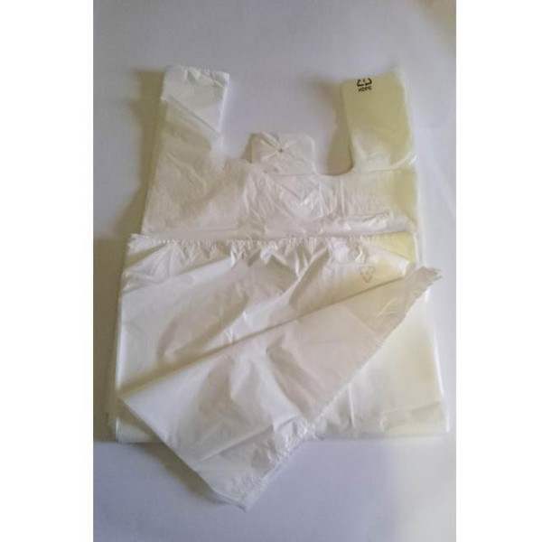 Taška mikroténová 30+20X60 bal. JUMBO malá biela 14mic. 100ks XL