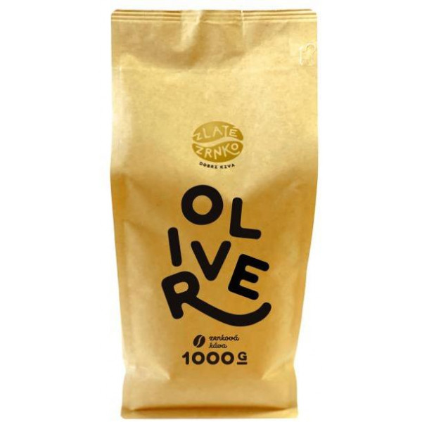 Káva zrnková Zlaté Zrnko Oliver 90% arabica a 10% robusta 1kg