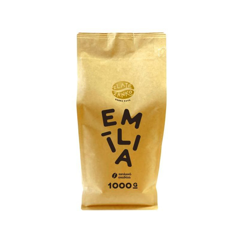 Káva zrnková Zlaté Zrnko Emília 100% arabica 1kg Káva zrnková Zlaté Zrnko Emília 100% arabica 1kg