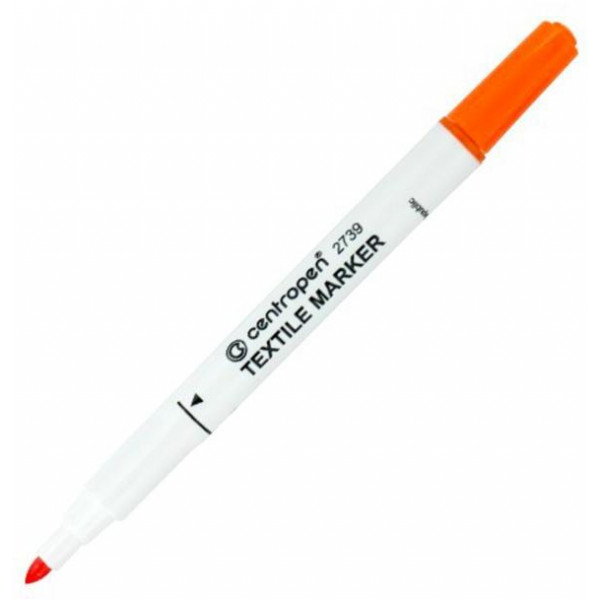 Popisovač na textil Centropen 2739 oranžový