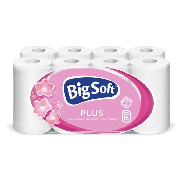 Toaletný papier 2-vrstvový Big Soft 16ks, 17,6m