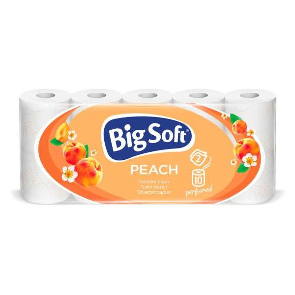 Toaletný papier 2-vrstvový Big Soft Peach 10ks, 22m