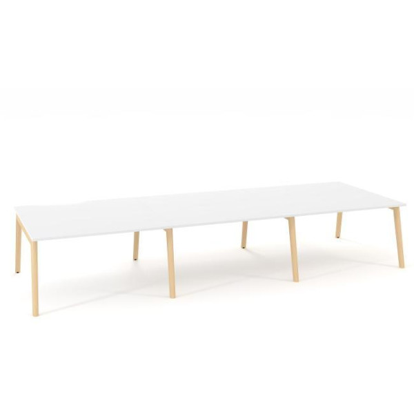 Pracovné stoly Bench ALFA ROOT 420x160cm, biely