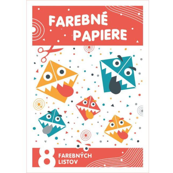 Farebný papier A4 8 listov