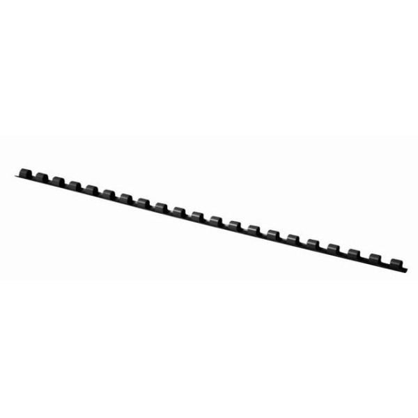 Plastové hrebene Q-CONNECT 6mm čierne