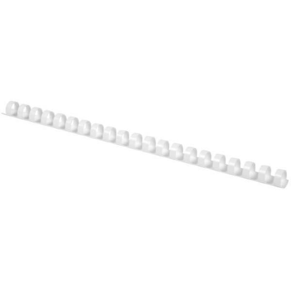 Plastové hrebene Q-CONNECT 10mm biele