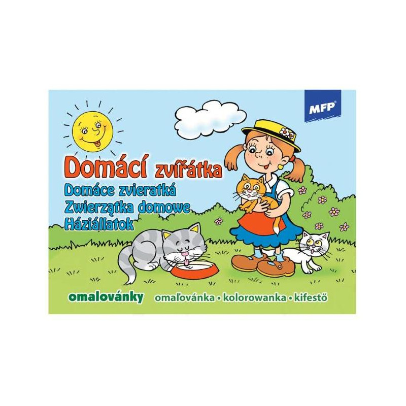 Maľovanka A5 Domáce zvieratká Maľovanka A5 Domáce zvieratká
