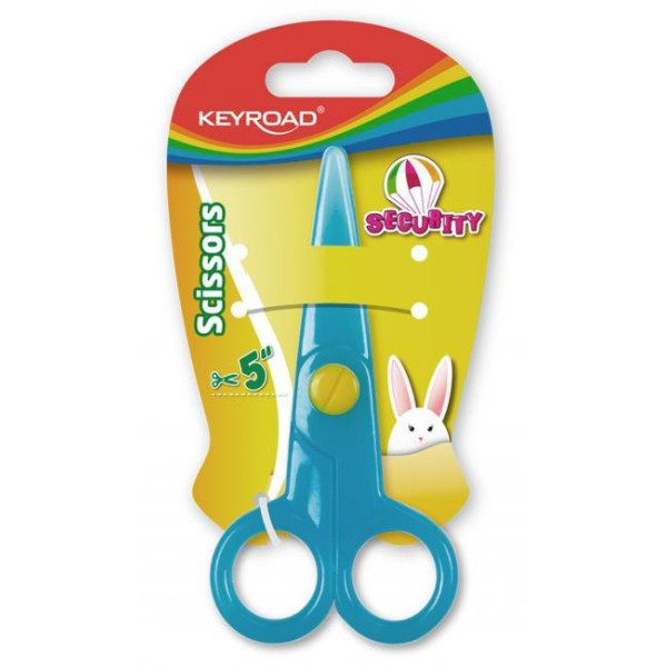 Školské nožnice KEYROAD Security blister mix farieb