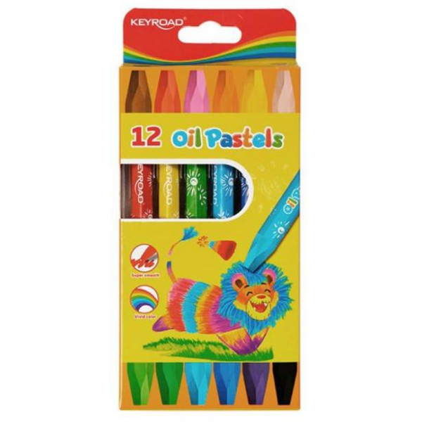 Olejové pastelky KEYROAD 12 farieb