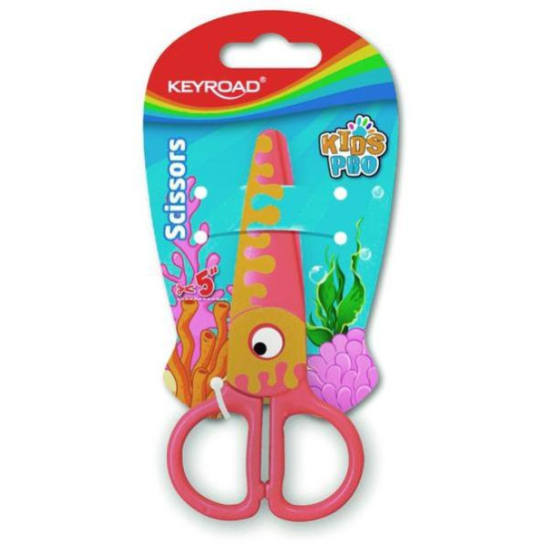 Školské nožnice KEYROAD fish blister oranžové