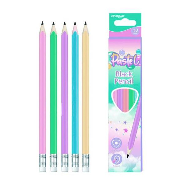 Sada ceruziek KEYROAD Pastel color collection! 12ks