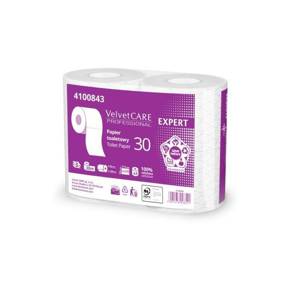 Toaletný papier 3-vrstvový VELVET CARE Expert 30m (4ks)