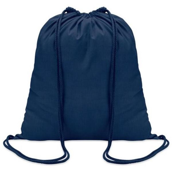 Bavlnený sťahovací vak 100gr/m² 41x37 cm modrý