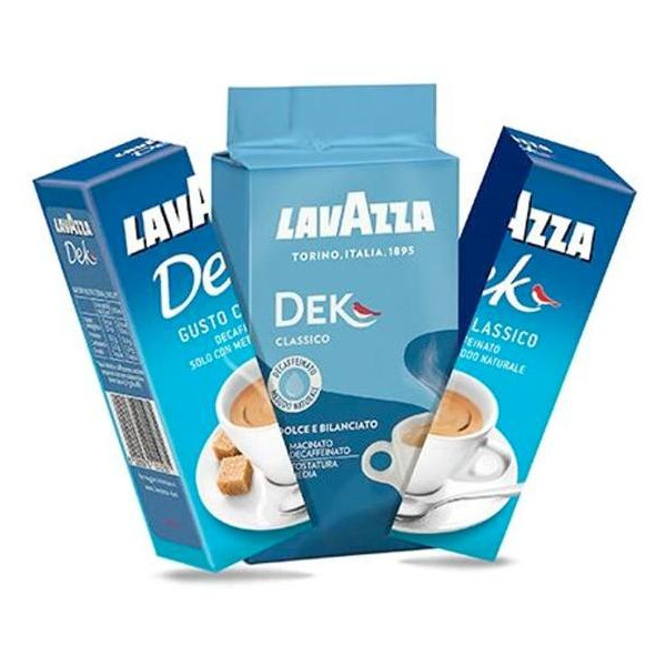 Káva LAVAZZA DEK bezkofeinová, mletá, sáčok, 250 g