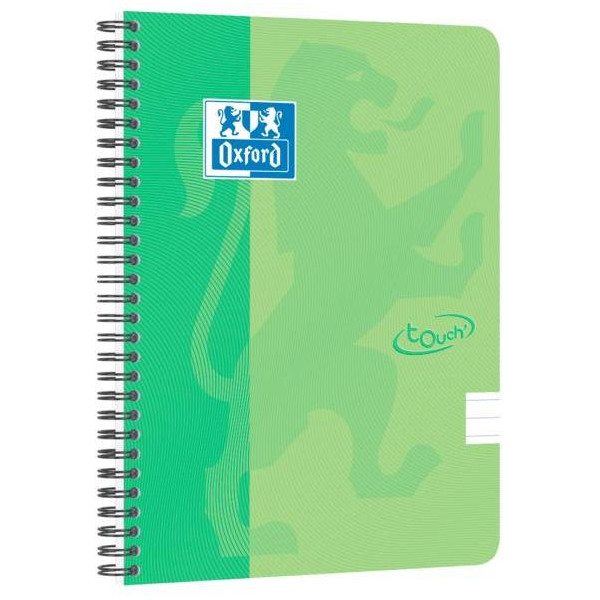 Blok Oxford Nordic Touch zelený, A5+, 70 listov, linajkový