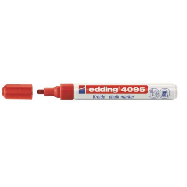 Kriedový popisovač edding 4095 červený