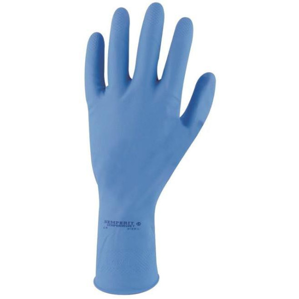 Rukavice ochranné latexové SEMPERVELVET modré veľ. 10/XL