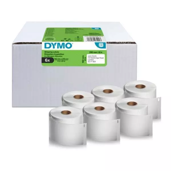 Samolepiace etikety Dymo LW 5XL 102x59 mm veľké expedičné biele 840ks