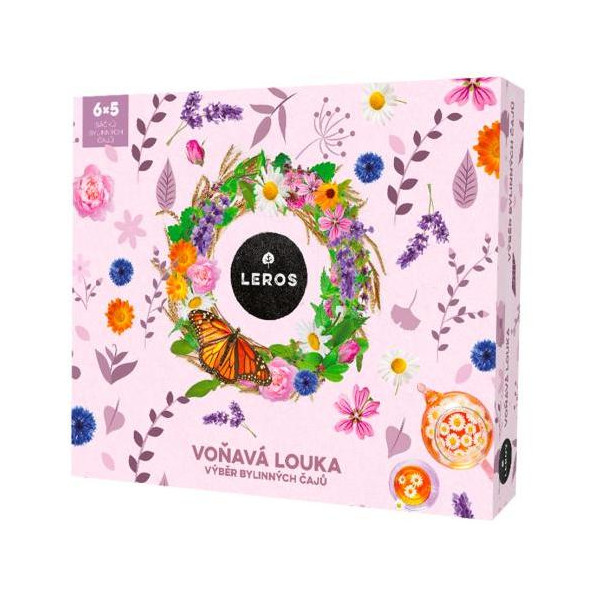 Kolekcia čajov LEROS Voňavá lúka 6 x 5 vrecúšok, 43g