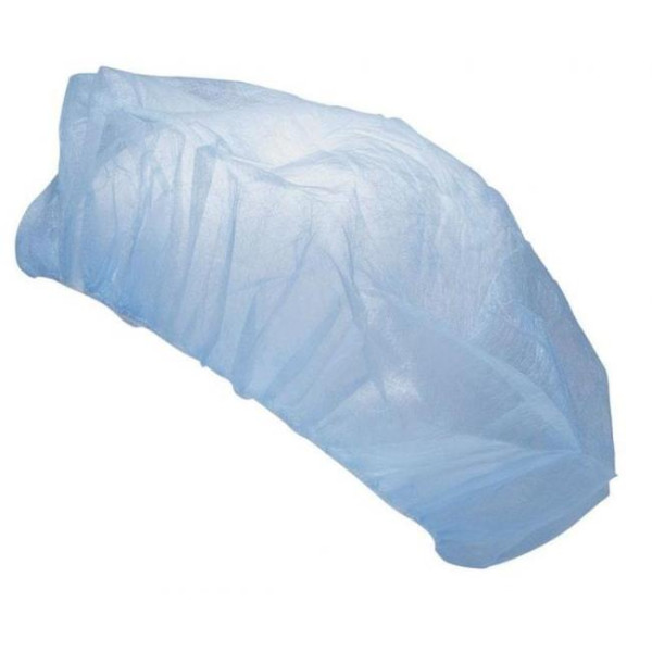 Jednorazová čiapka skladaná modrá (100 ks)