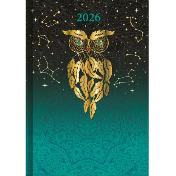 Diár týždenný A5 14,2 x 20,4 cm - ART Lapač snov 2026