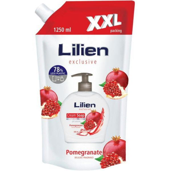 Tekuté mydlo NÁPLŇ XXL Granátové jablko 1250 ml