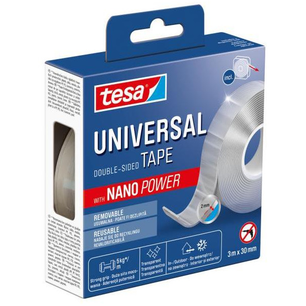 Obojstranná páska Tesa NANOTAPE 30 mm x 3 m