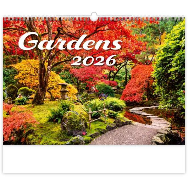 Nástenný kalendár Gardens 45 x 31,5 cm 2026