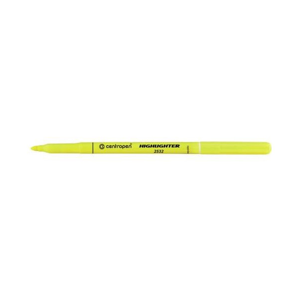 Zvýrazňovač Centropen 2532 žltý