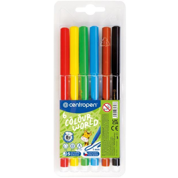 Sada popisovačov Centropen 7550/6S
