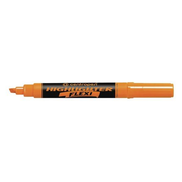 Zvýrazňovač Centropen 8542 Flexi oranžový