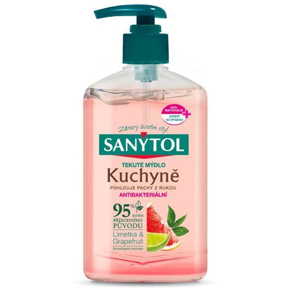 Sanytol tekuté mydlo dezinfekčné 250 ml pre odstránenie zápachu z rúk
