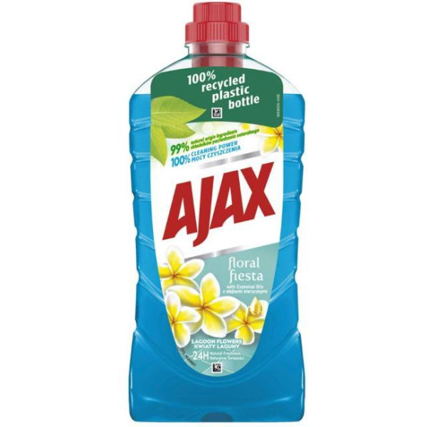 Ajax na podlahy Floral Fiesta 1l Lagoon Flowers (modrý)