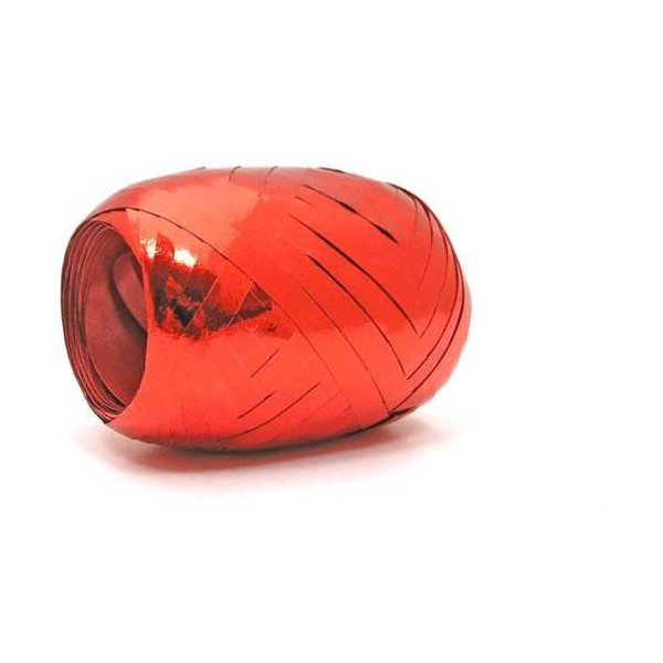 Vianočná darčeková stuha metalická červená 5mm x 20m