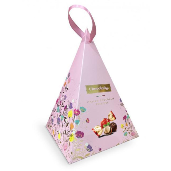 Chocolady Pyramída ružová 130g
