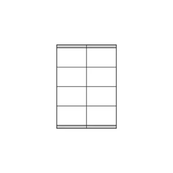 Etikety univerzálne 105x72mm Etibox A4 100 hárkov